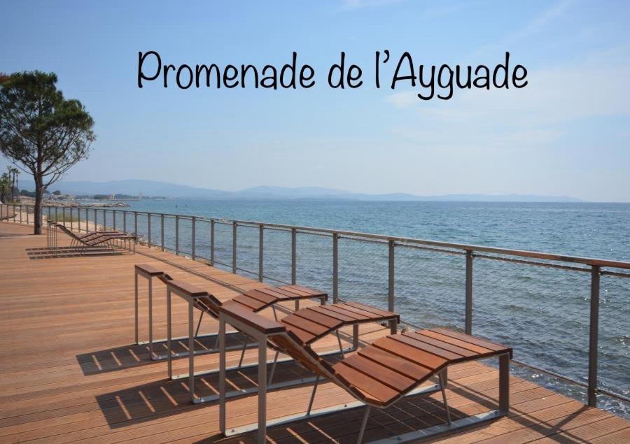 Plage A 400 M Studio Tout Confort Terrasse Clim Parking Hyères المظهر الخارجي الصورة